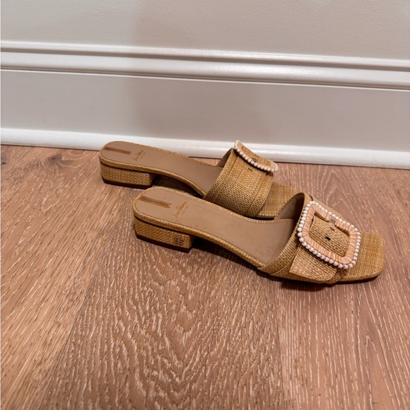 Sam Edelman Raffia Slides - Picture 3 of 6